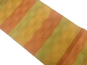 変わり織横段模様織出し袋帯